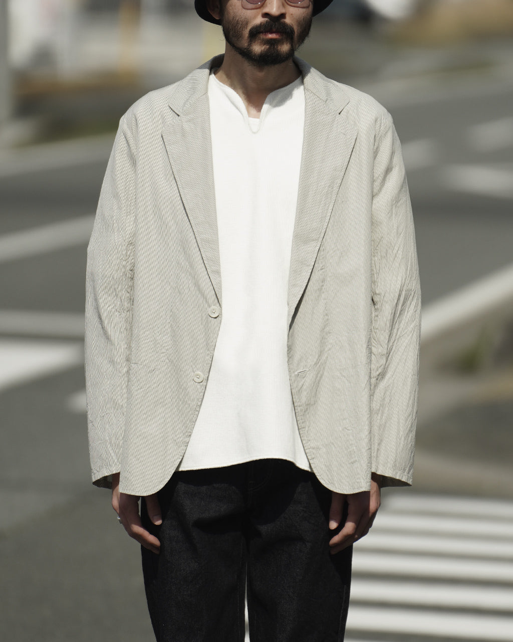 blurhms ROOTSTOCK ブラームス ルーツストック ラフ&スムース サーマル オーバーネック Tシャツ カットソー  Rough&Smooth Thermal Over-neck bROOTS24S19 【送料無料】正規取扱店