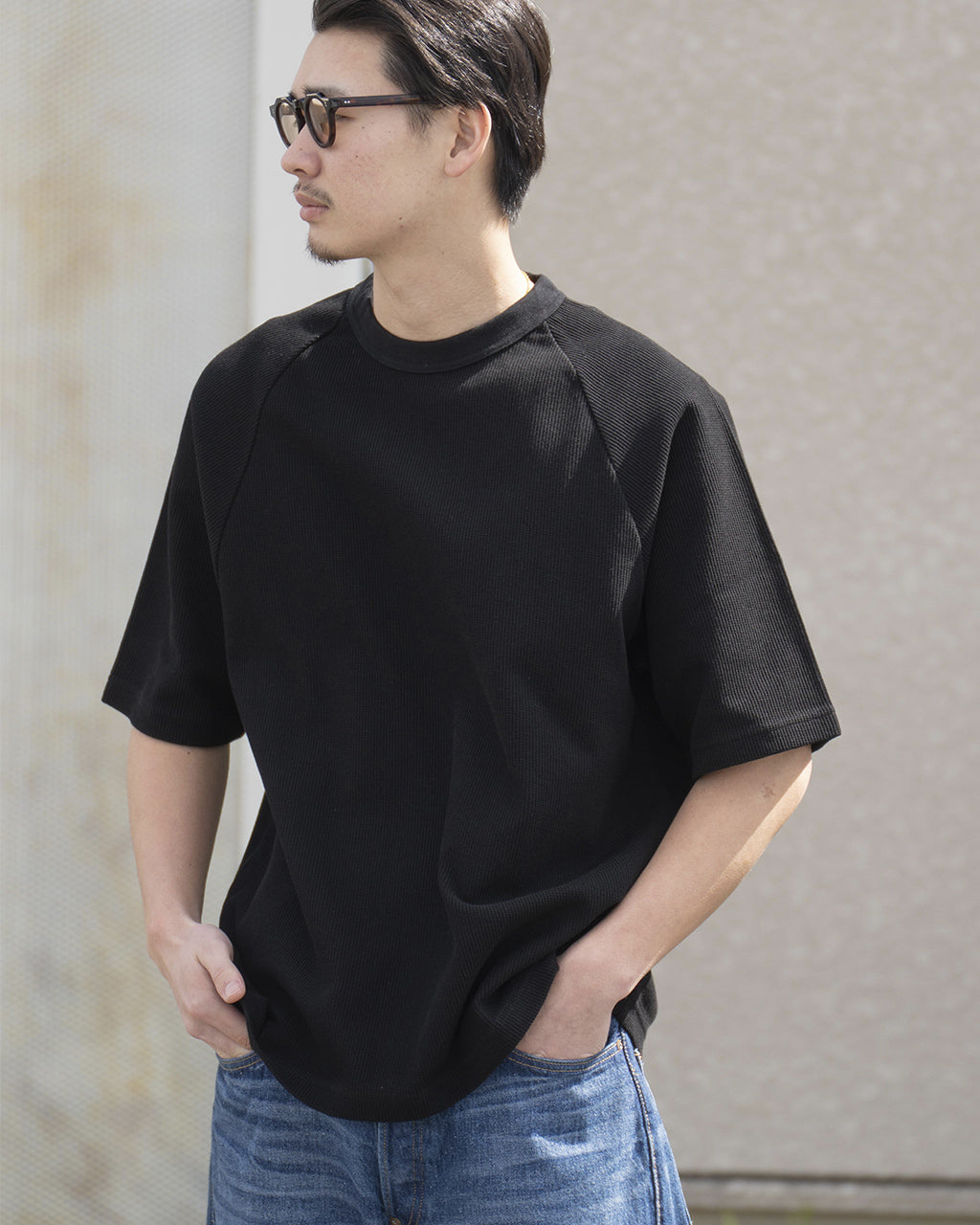 blurhms ROOTSTOCK ブラームス ルーツストック ラフ&スムース サーマル ラグラン Tシャツ Rough&Smooth Thermal Raglan Tee bROOTS24S21S25 【送料無料】正規取扱店