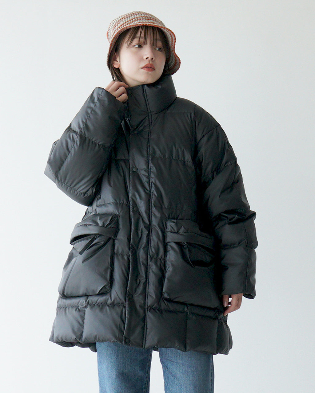 【SALE！20%OFF】Cape HEIGHTS ケープハイツ ダウンコート レディース Burlington ミドル丈 Aライン オーバーサイズ CHW24W0502【送料無料】