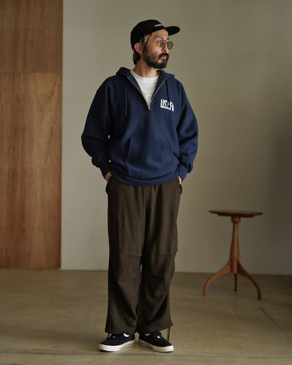 REVERSE WEAVE(R) HALF ZIP HOODED SWEATSHIRT C3-A119