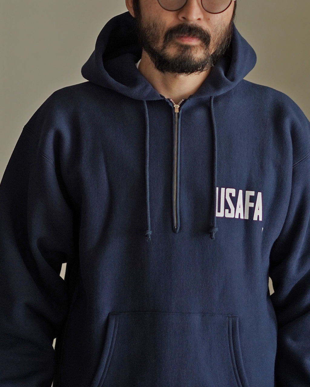 REVERSE WEAVE(R) HALF ZIP HOODED SWEATSHIRT C3-A119