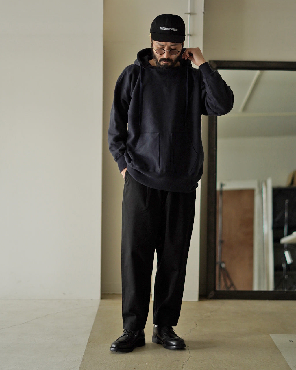 DOUBLE THICKNESS PULLOVER AFTER HOODED C3-C108