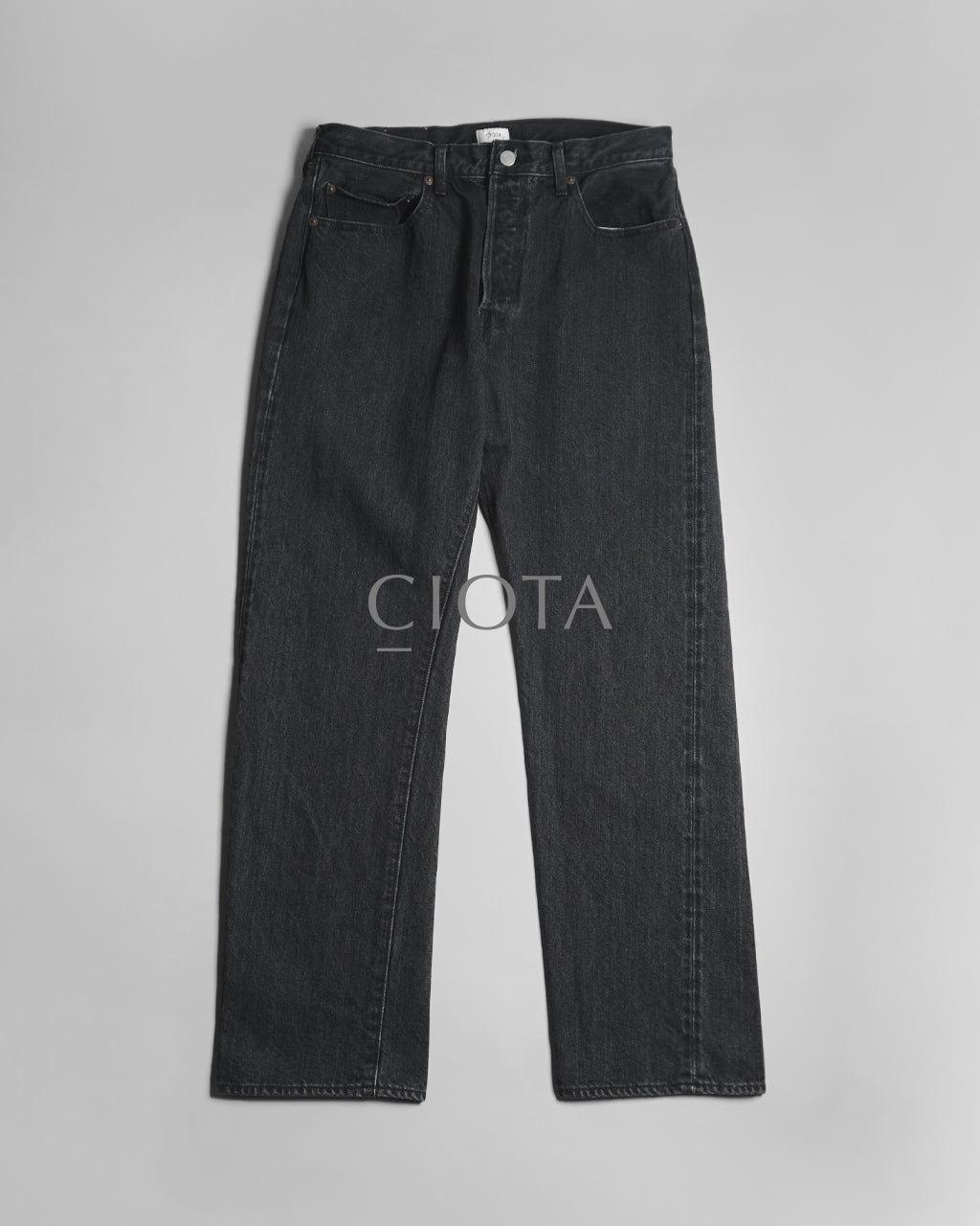 CIOTA シオタ デニム ストレート 5ポケット パンツ New Straight 5 Pocket Pants ミディアムブラック PTLM-21STB 【送料無料】 正規取扱店 [★]