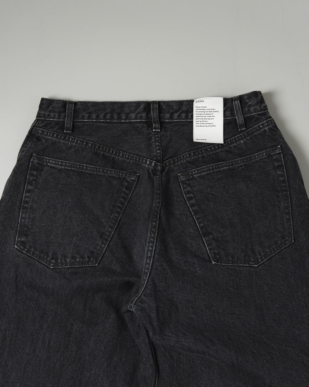 [◎] CIOTA シオタ バギー 5ポケット パンツ New Baggy 5 Pocket Pants ミディアムブラック PTLM-25BG-MBK 【送料無料】 正規取扱店 [★]