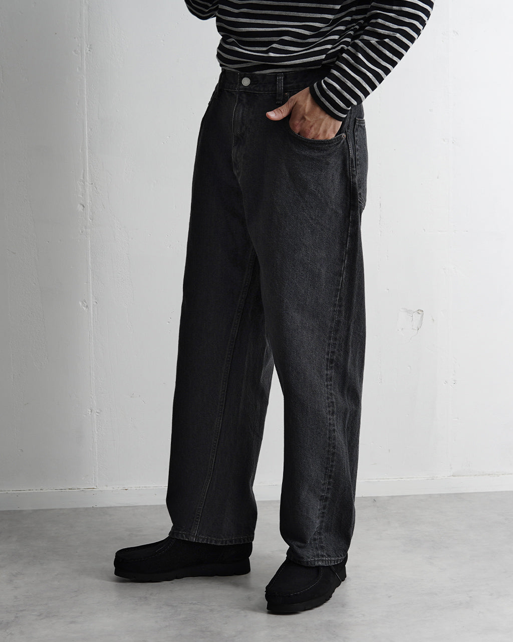 [◎] CIOTA シオタ バギー 5ポケット パンツ New Baggy 5 Pocket Pants ミディアムブラック PTLM-25BG-MBK 【送料無料】 正規取扱店 [★]