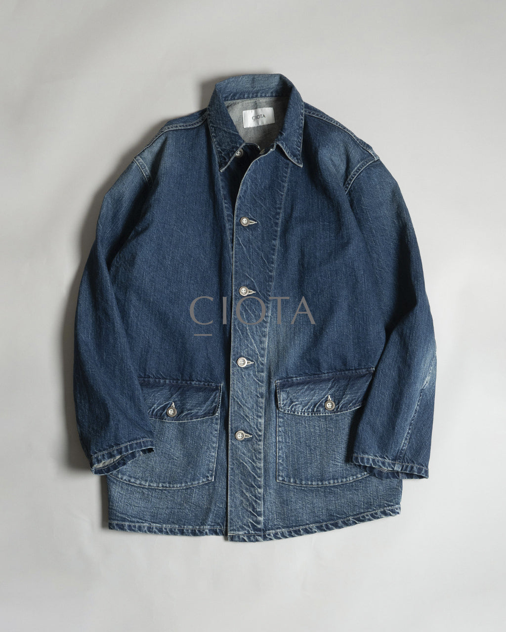 CIOTA シオタ M-41 米軍 デニム カバーオール ジャケット メンズ M-41 US ARMY Denim Coverall Jacket JKLM-136-PIMDBL-D セルビッチ デニム カバーオール 【送料無料】正規取扱店