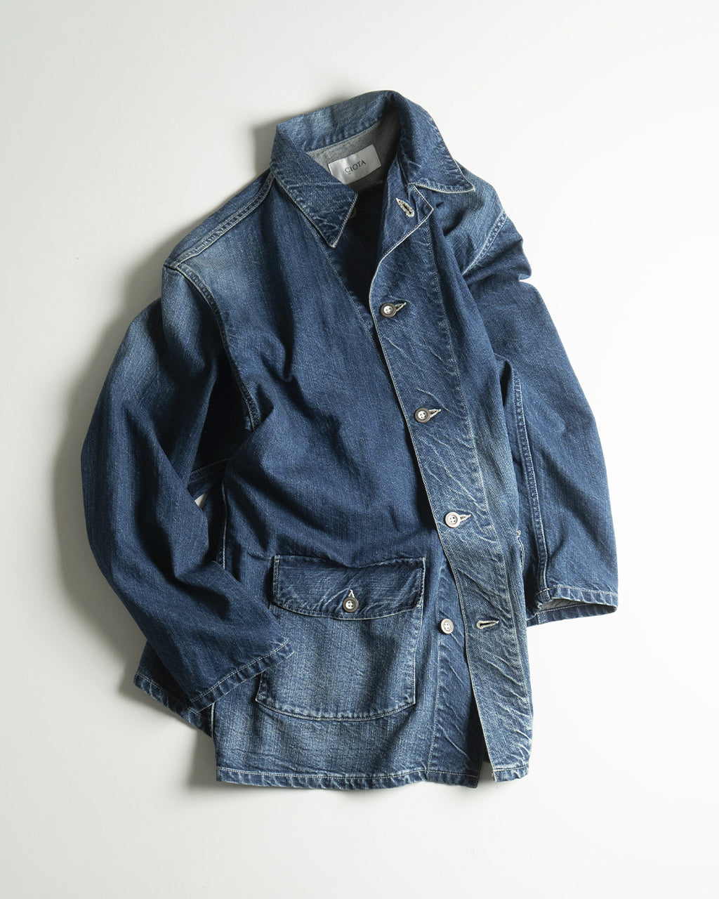 CIOTA シオタ M-41 米軍 デニム カバーオール ジャケット メンズ M-41 US ARMY Denim Coverall Jacket JKLM-136-PIMDBL-D セルビッチ デニム カバーオール 【送料無料】正規取扱店