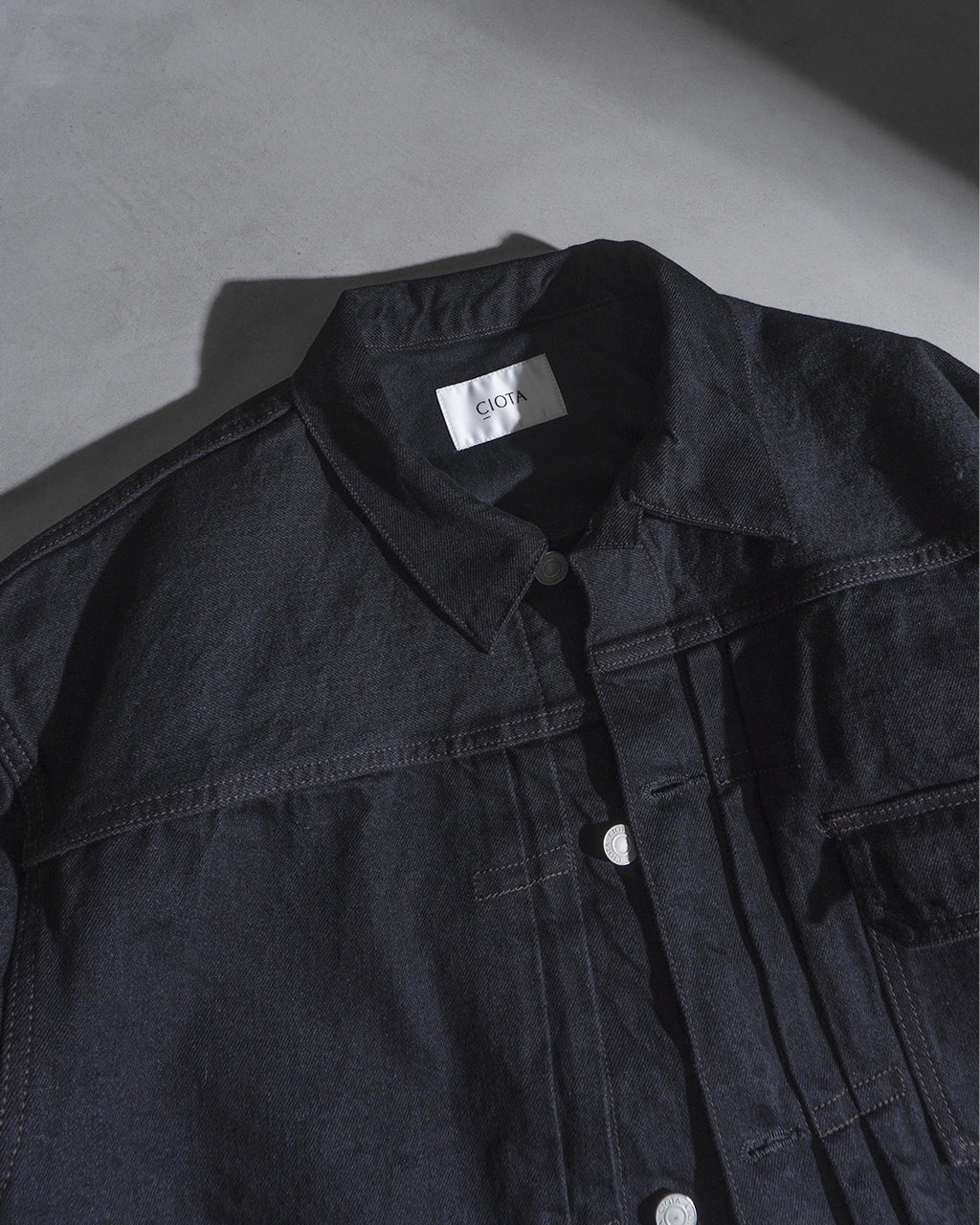 CIOTA シオタ シングルポケット デニムジャケット Single Pocket Denim Jacket JKLM-301-BKW 【送料無料】【クーポン対象外】正規取扱店