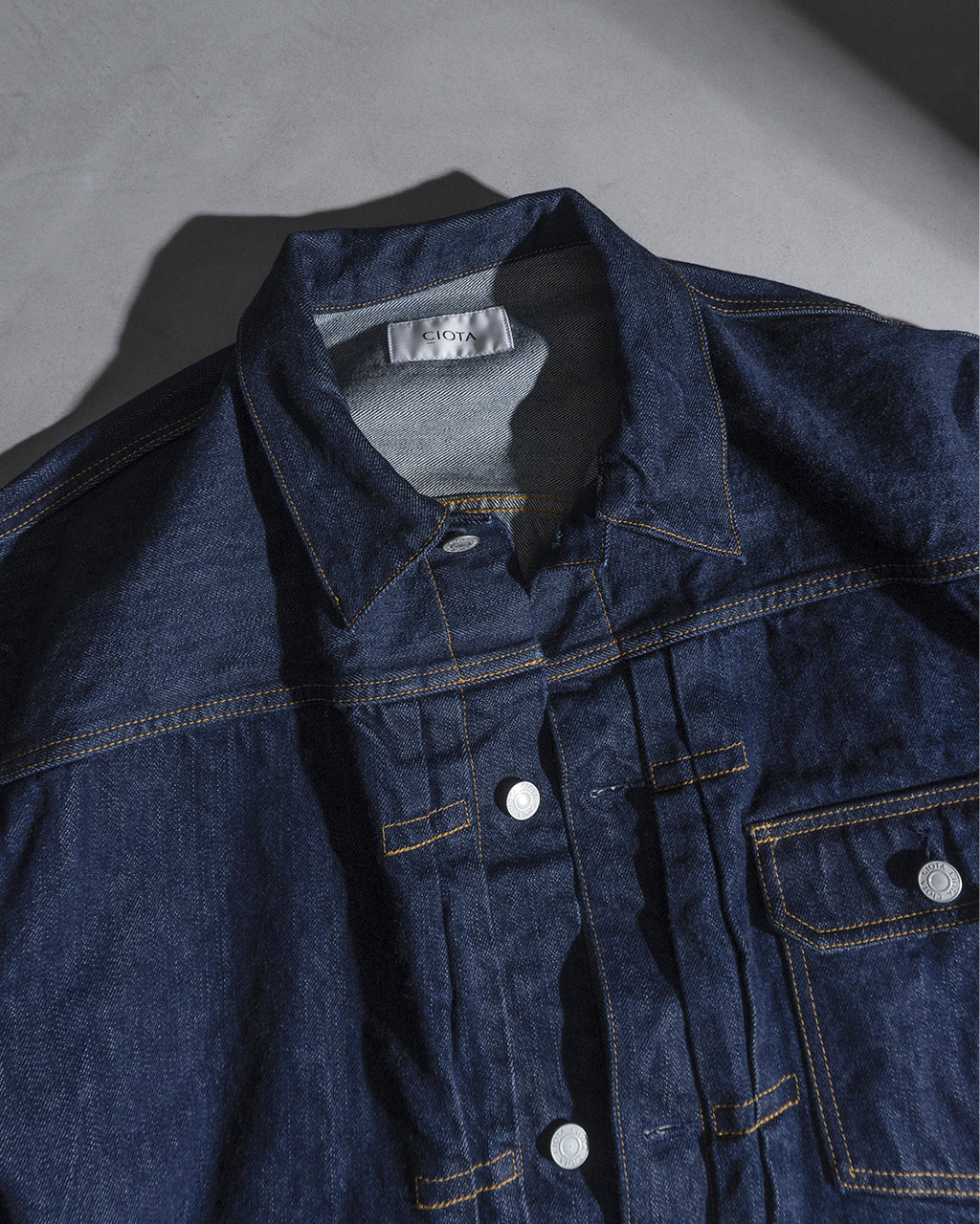 CIOTA シオタ シングルポケット デニムジャケット Single Pocket Denim Jacket JKLM-301-NIW 【送料無料】【クーポン対象外】正規取扱店