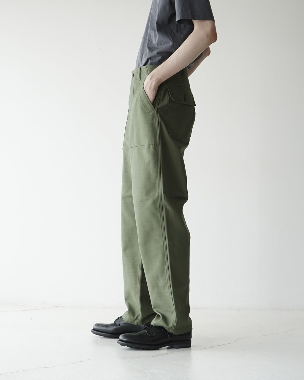 CIOTA シオタ ベイカーパンツ ムラ糸バックサテン Baker Pants PTLM 