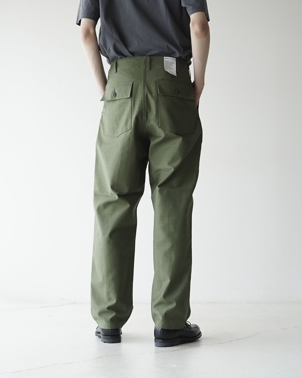 CIOTA シオタ ベイカーパンツ ムラ糸バックサテン Baker Pants