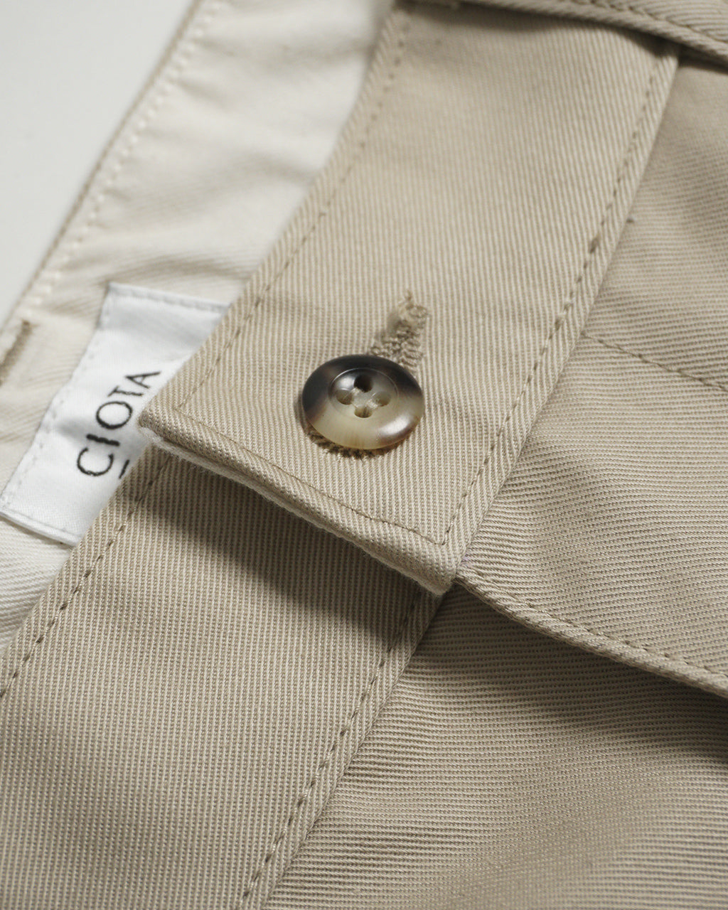 CIOTA シオタ 2タック チノ クロス パンツ 2 Tuck Chino Cloth Pants PTLM-147【送料無料】 正規取扱店