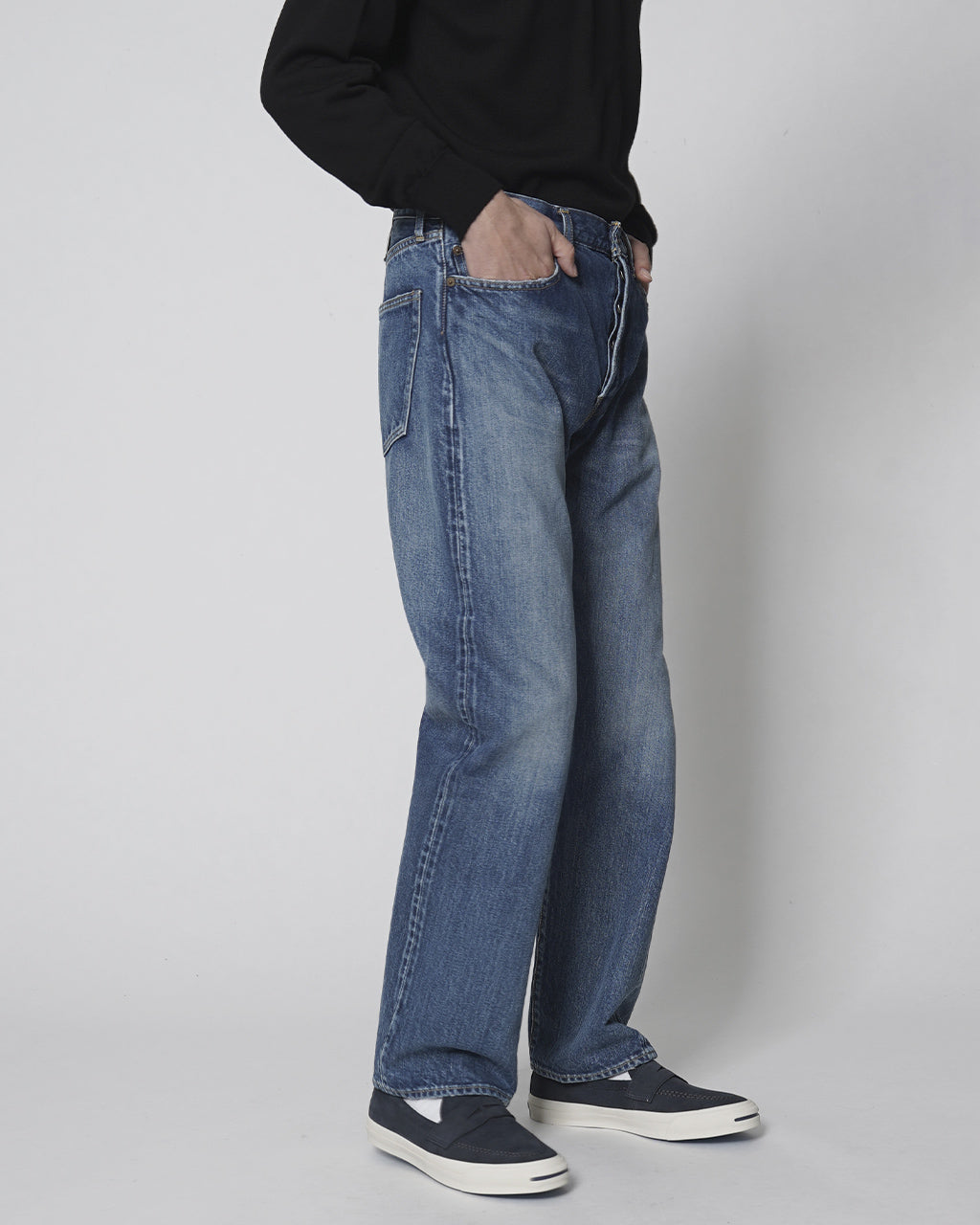 CIOTA シオタ デニム ストレート 5ポケット パンツ Straight 5 Pocket Pants ブラック 本藍 ブルー ネイビー ダメージ PTLM-21STB 【送料無料】 正規取扱店