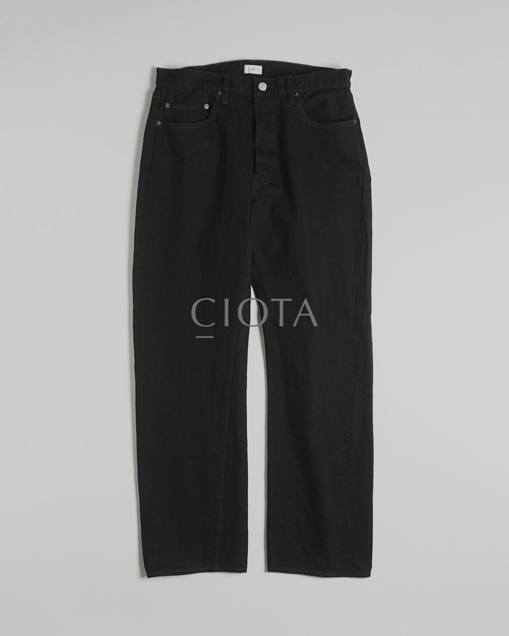 CIOTA シオタ デニム ストレート 5ポケット パンツ STRAIGHT 5 POCKET PANTS ブラック PTLM-21STB-BKW 【送料無料】正規取扱店