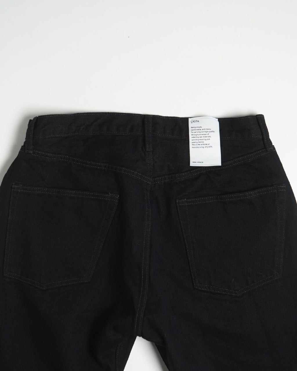 CIOTA シオタ デニム ストレート 5ポケット パンツ STRAIGHT 5 POCKET PANTS ブラック PTLM-21STB-BKW 【送料無料】正規取扱店