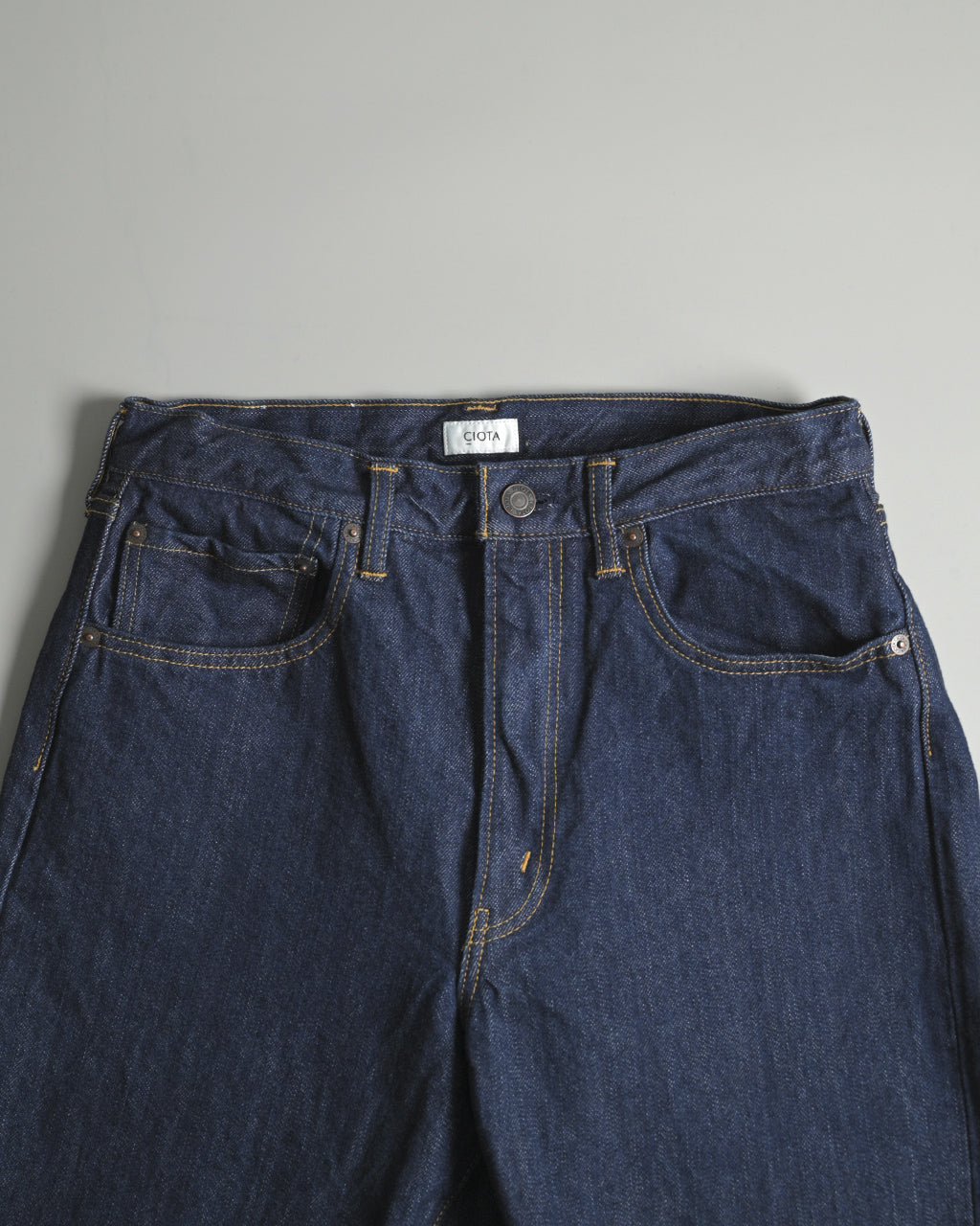 CIOTA シオタ デニム テーパード 5ポケット パンツ Tapered 5Pocket Pants ブラック 本藍 ブルー ネイビー ダメージ  PTLM-22TP 【送料無料】正規取扱店