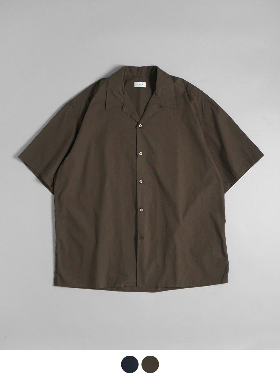CIOTA シオタ オープンカラー 半袖 シャツ Open Collar Short Sleeve Shirt SHLM-112【送料無料】 正規取扱店