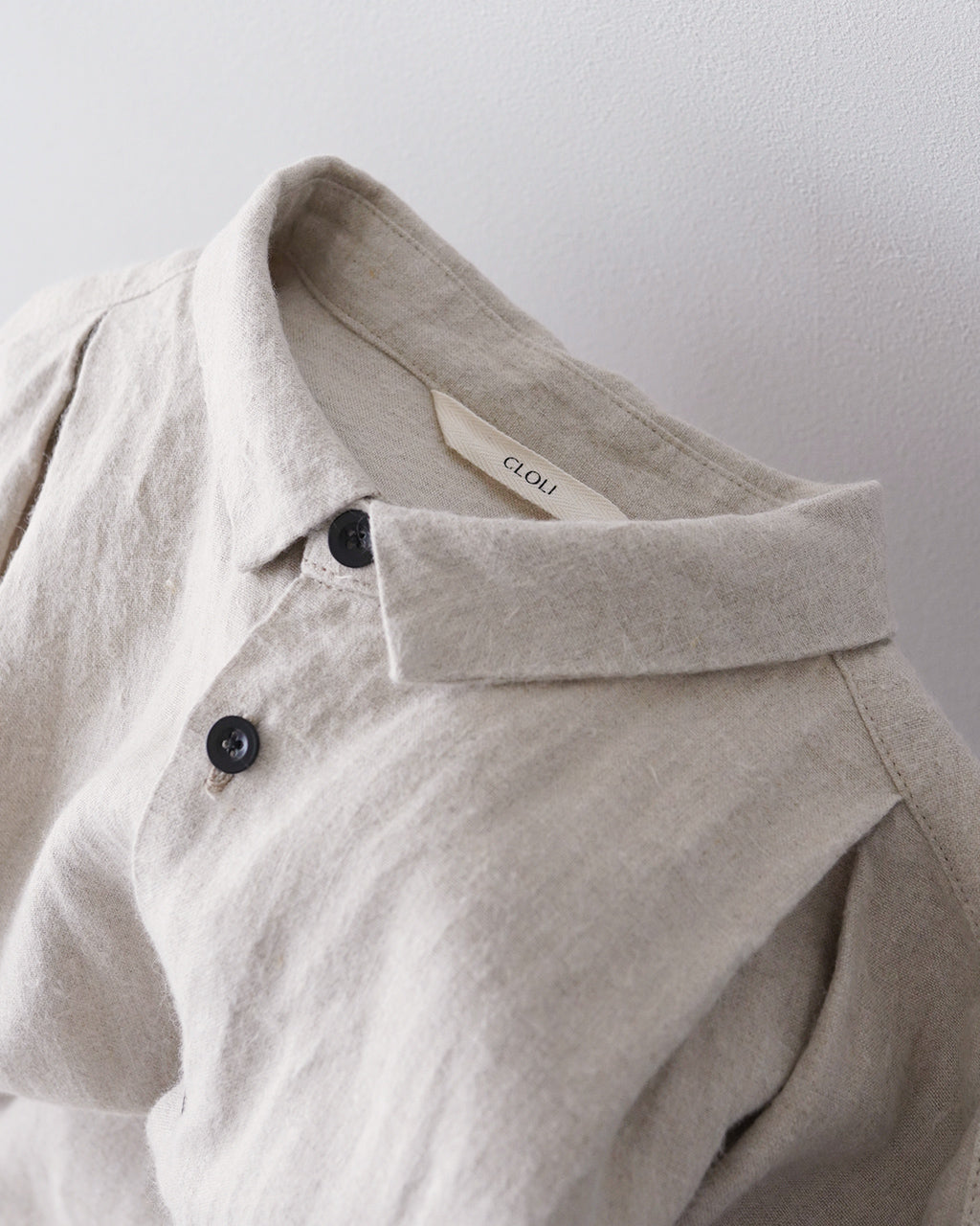 CLOLI クロリ リネン タック シャツ ドレス LINEN TUCK SHIRT DRESS ワンピース CL-D0011【送料無料】