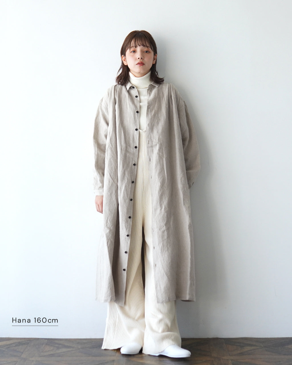 ＼合計3万円以上購入で20%OFFクーポン！／CLOLI クロリ リネン タック シャツ ドレス LINEN TUCK SHIRT DRESS ワンピース CL-D0011【送料無料】