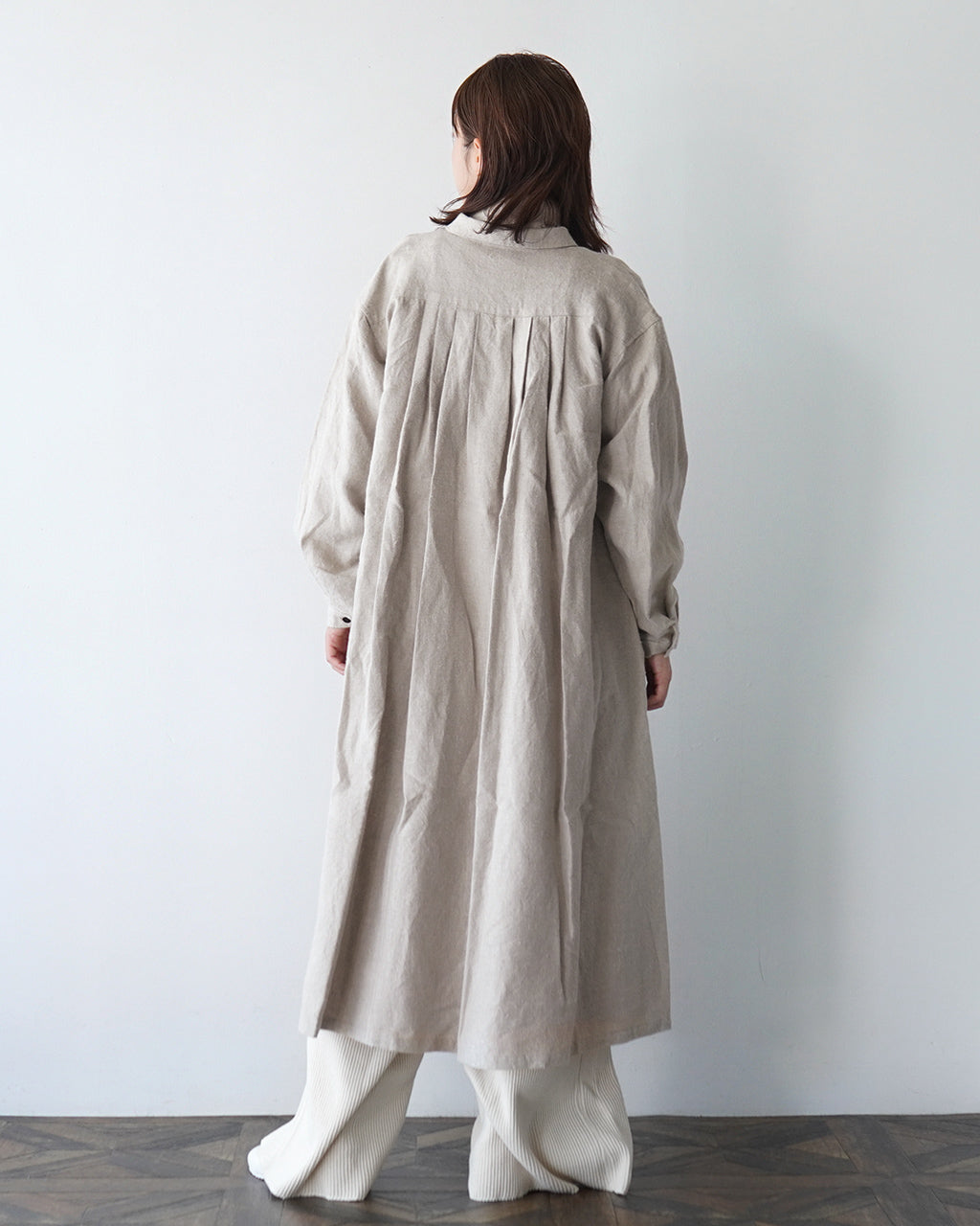 CLOLI クロリ リネン タック シャツ ドレス LINEN TUCK SHIRT DRESS ワンピース CL-D0011【送料無料】