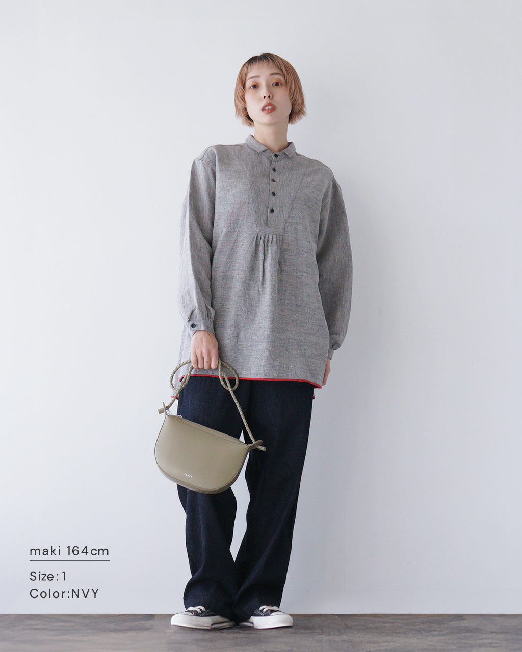 【先行予約：2025年3月中旬頃入荷予定】CLOLI クロリ リネン グランパ シャツ LINEN GRANDPA SHIRT CL-SH012【クーポン対象外】【送料無料】