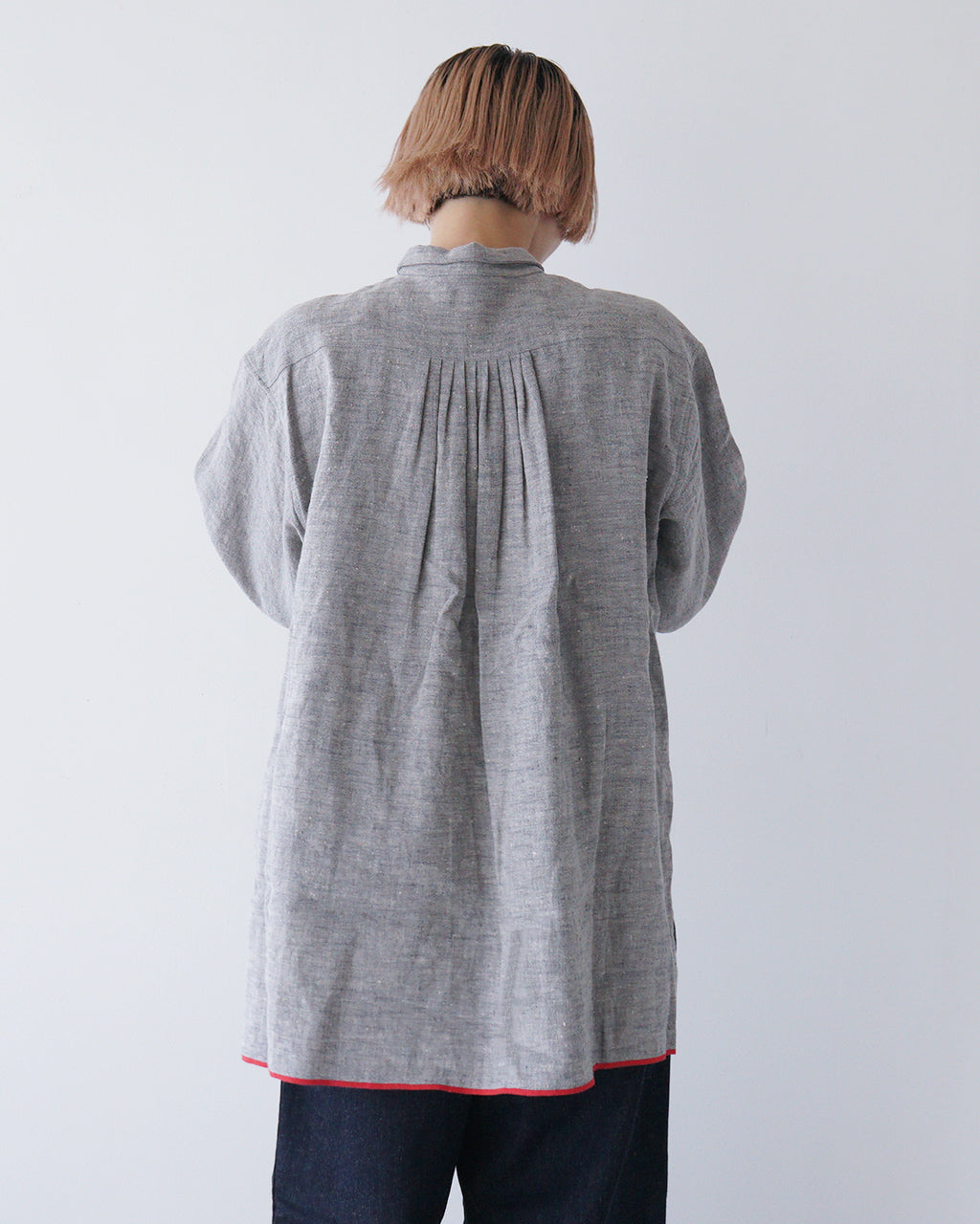 【先行予約：2025年3月中旬頃入荷予定】CLOLI クロリ リネン グランパ シャツ LINEN GRANDPA SHIRT CL-SH012【クーポン対象外】【送料無料】