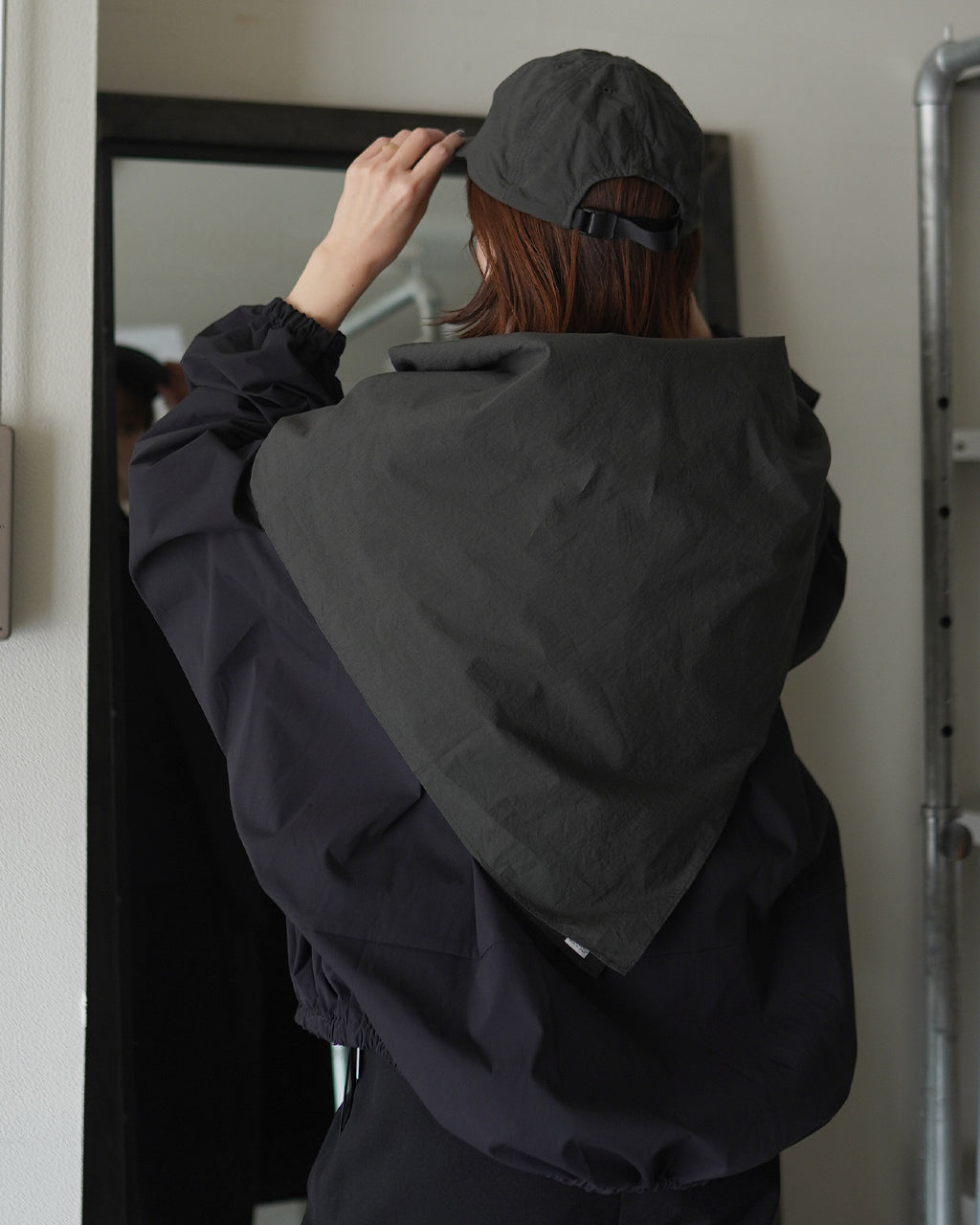 COTTON SILK CAP & SCARF NO.301385