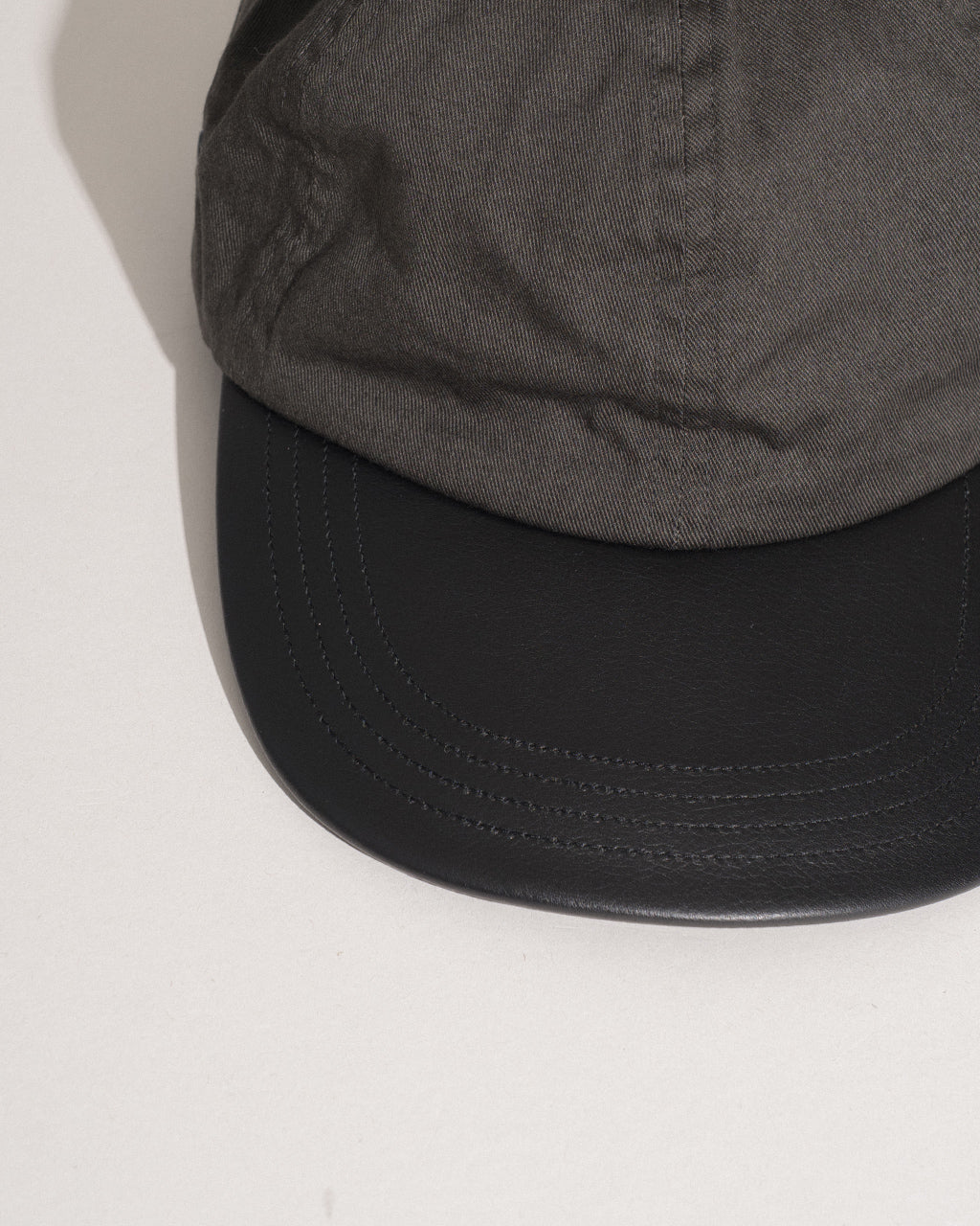 WASH HEAD & LEATHER BRIM CAP NO.301387
