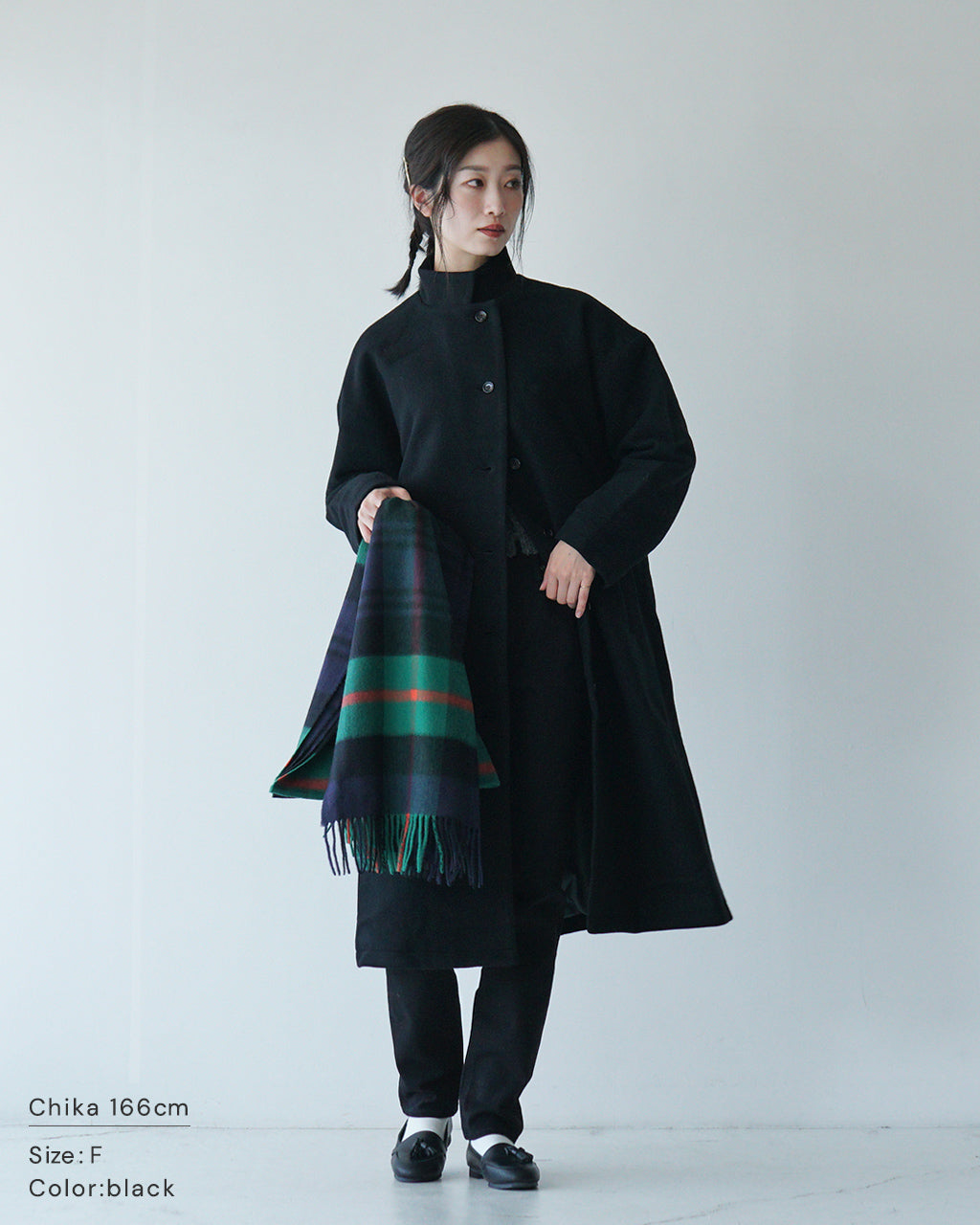 【SALE！30%OFF】Commencement コメンスメント ウールロングコート Wool long coat スタンドカラー C-283【送料無料】