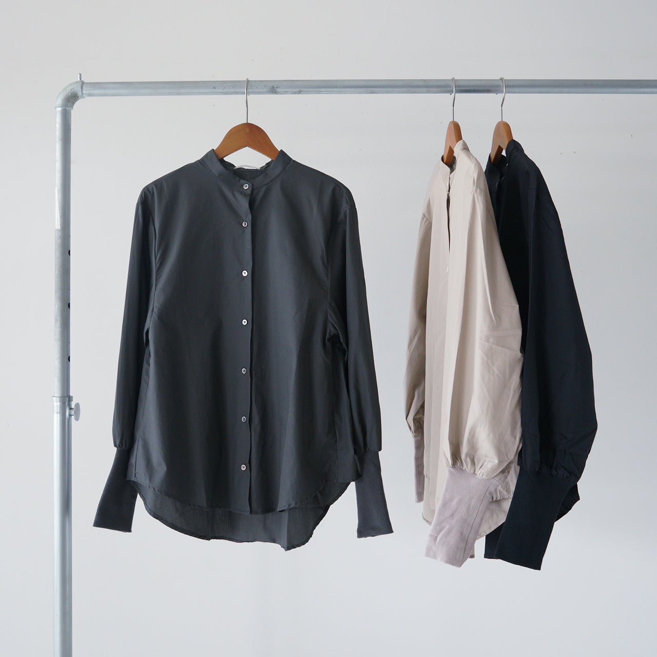 【SALE！50%OFF】Commencement コメンスメント ノーカラー シャツ No collar shirt C-235