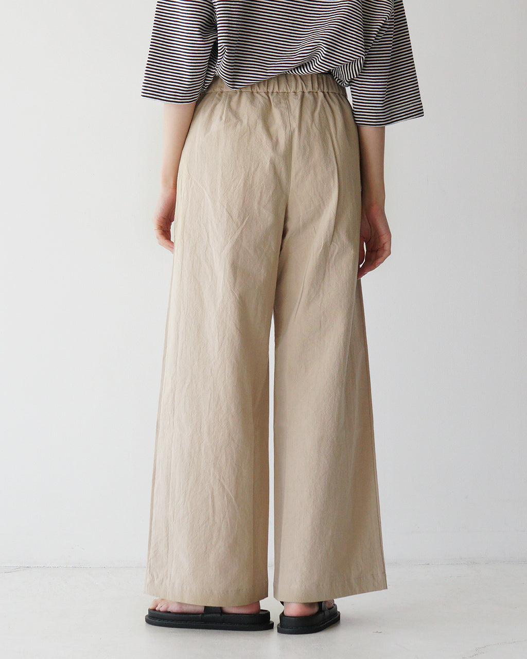 Commencement コメンスメント リラックス サマー パンツ Relax summer pants イージーパンツ ワイドパンツ フルレングス 日本製 C-294【送料無料】