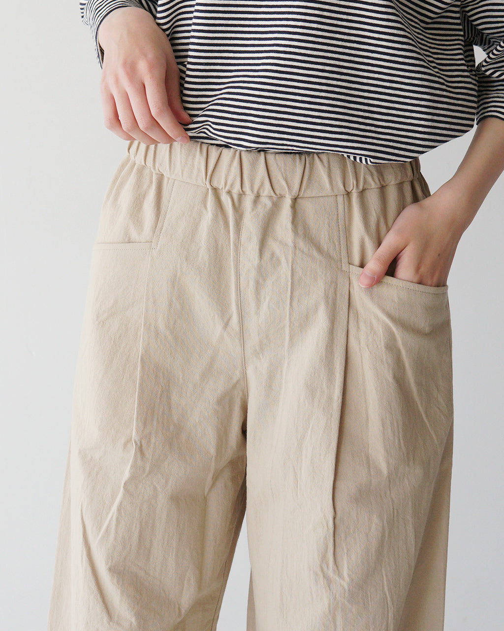Commencement コメンスメント リラックス サマー パンツ Relax summer pants イージーパンツ ワイドパンツ フルレングス 日本製 C-294【送料無料】