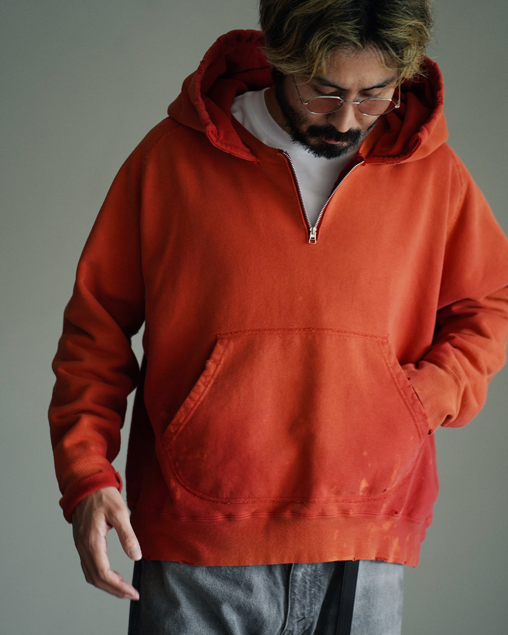 front zip after hoodie 2602012