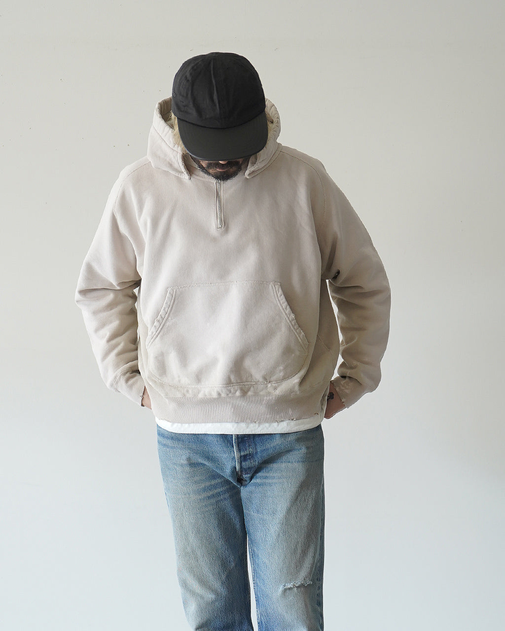 front zip after hoodie 2602012
