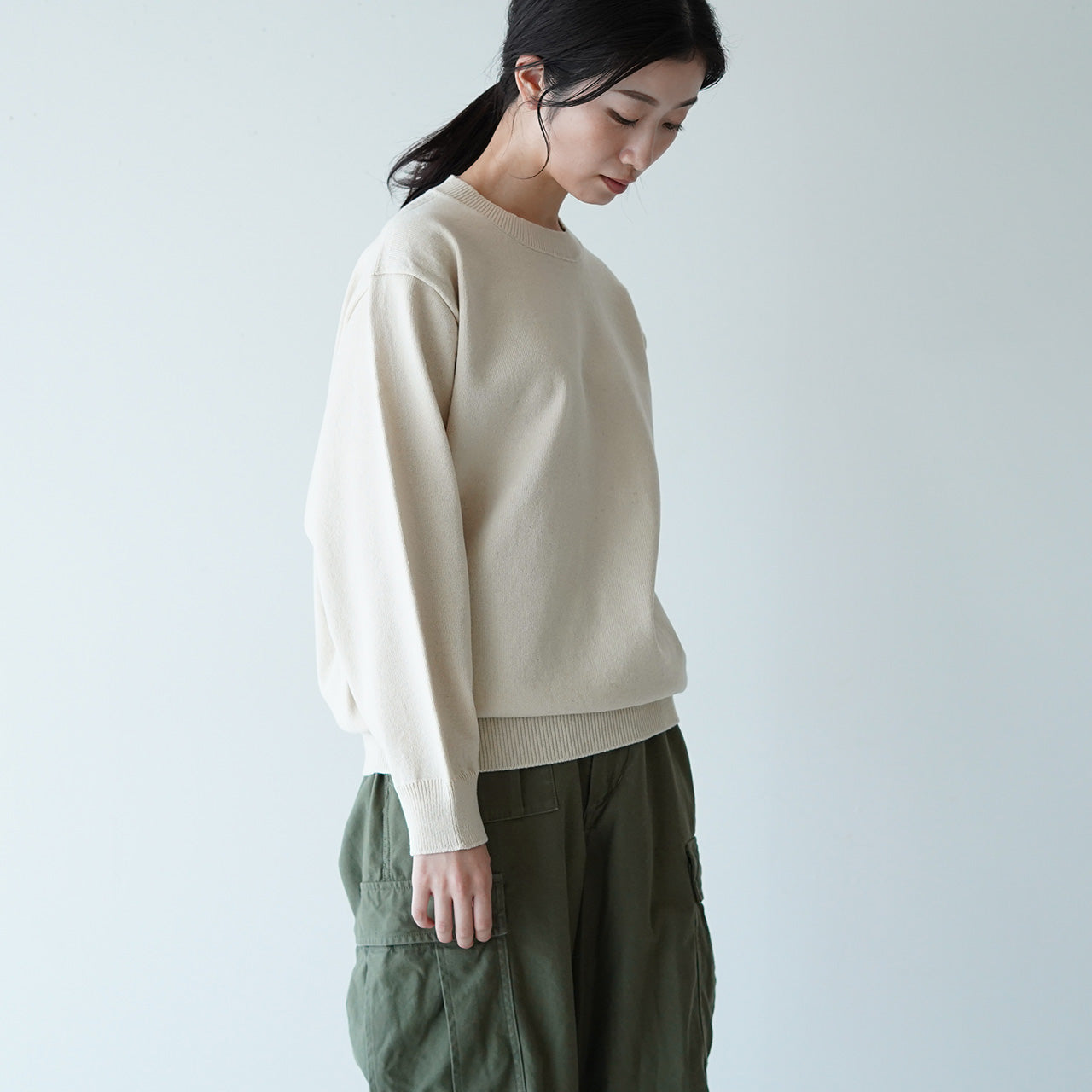 Yonetomi ヨネトミ リジッド カシミア ニット プルオーバー RIGID CASHMERE KNIT P/O   2024秋冬 95-244-020【送料無料】