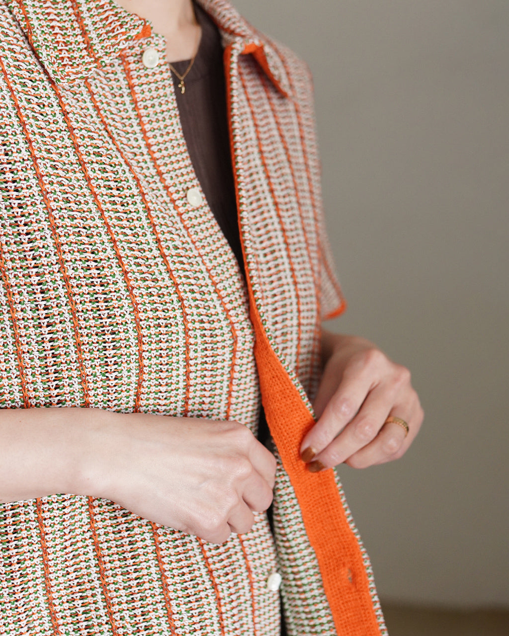 COOHEM コーヘン SUKASHI STRIPE TWEED スカシストライプツイードS/T | Crouka(クローカ)