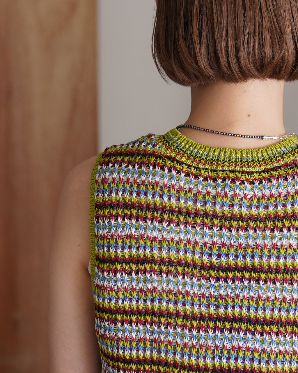 COOHEM コーヘン SUKE BORDER KNIT VEST 透けボーダーニットベスト | Crouka(クローカ)