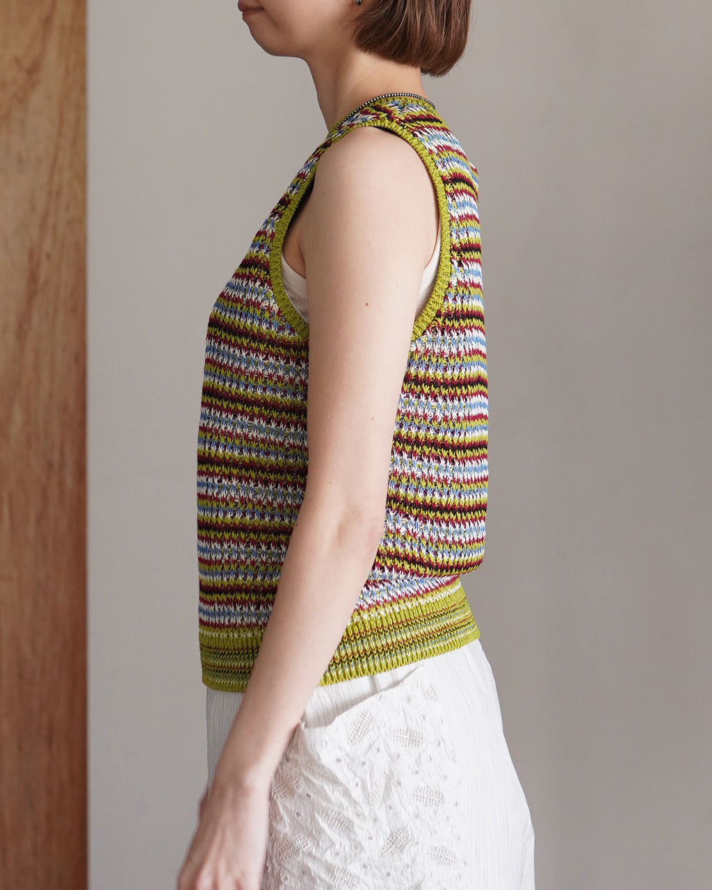 【最終値下げ】KHOKI コッキ 21ss Crying Knit ベスト ブランド古着】KHOKI / コッキ 23aw-v-02 Hand patchwork quilted vest