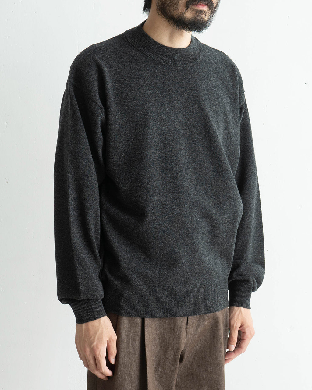 【SALE！40%OFF】crepuscule クレプスキュール モックネック プルオーバー ニット セーター Moc Neck P/O  2403-008 【送料無料】