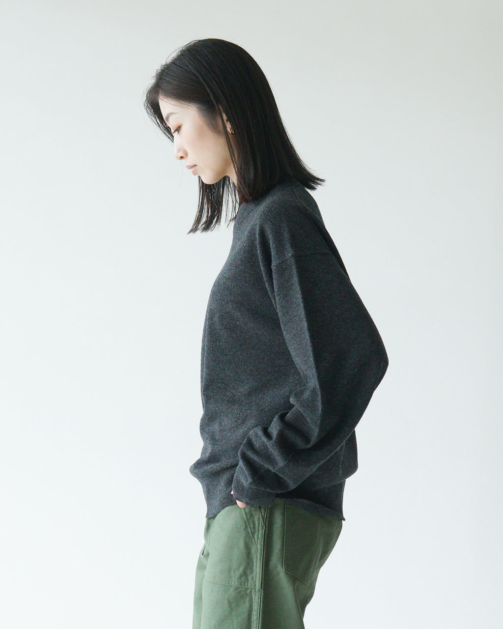 【SALE！40%OFF】crepuscule クレプスキュール モックネック プルオーバー ニット セーター Moc Neck P/O  2403-008 【送料無料】