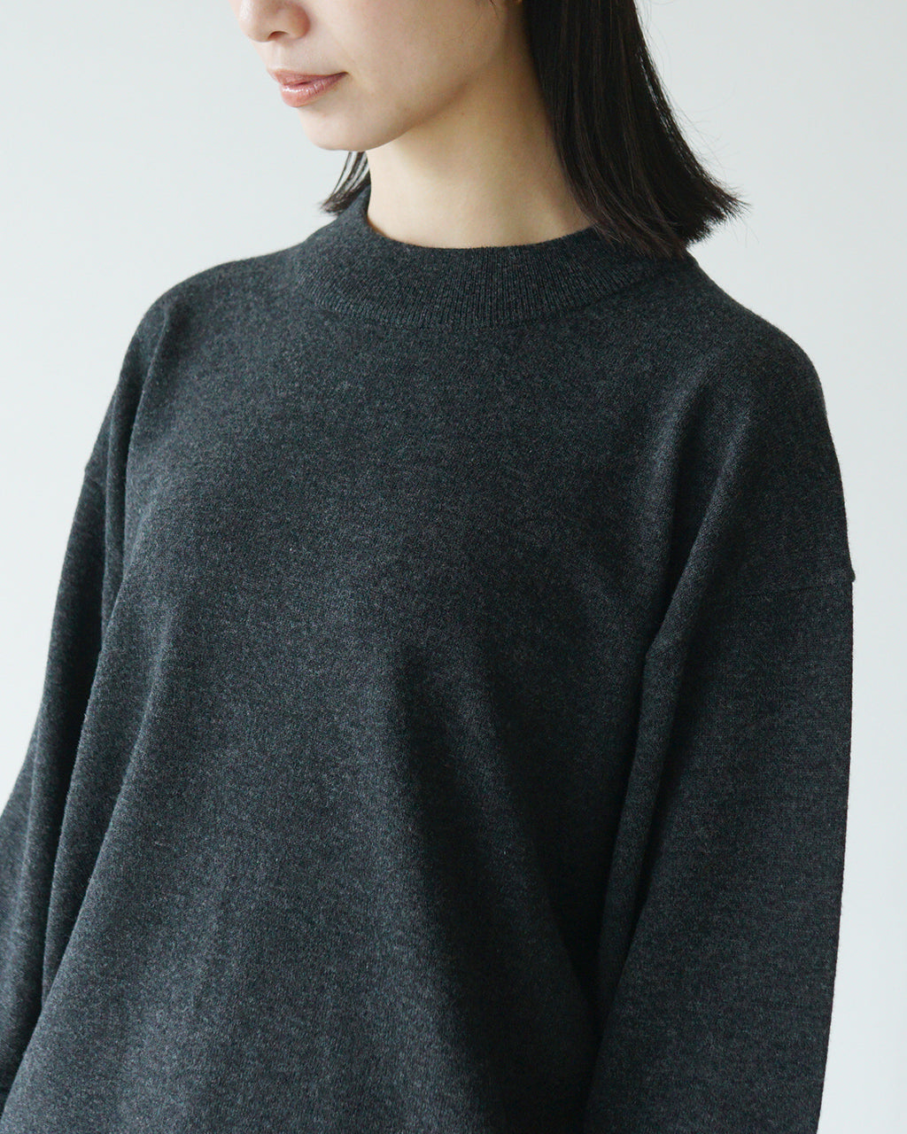 【SALE！40%OFF】crepuscule クレプスキュール モックネック プルオーバー ニット セーター Moc Neck P/O  2403-008 【送料無料】