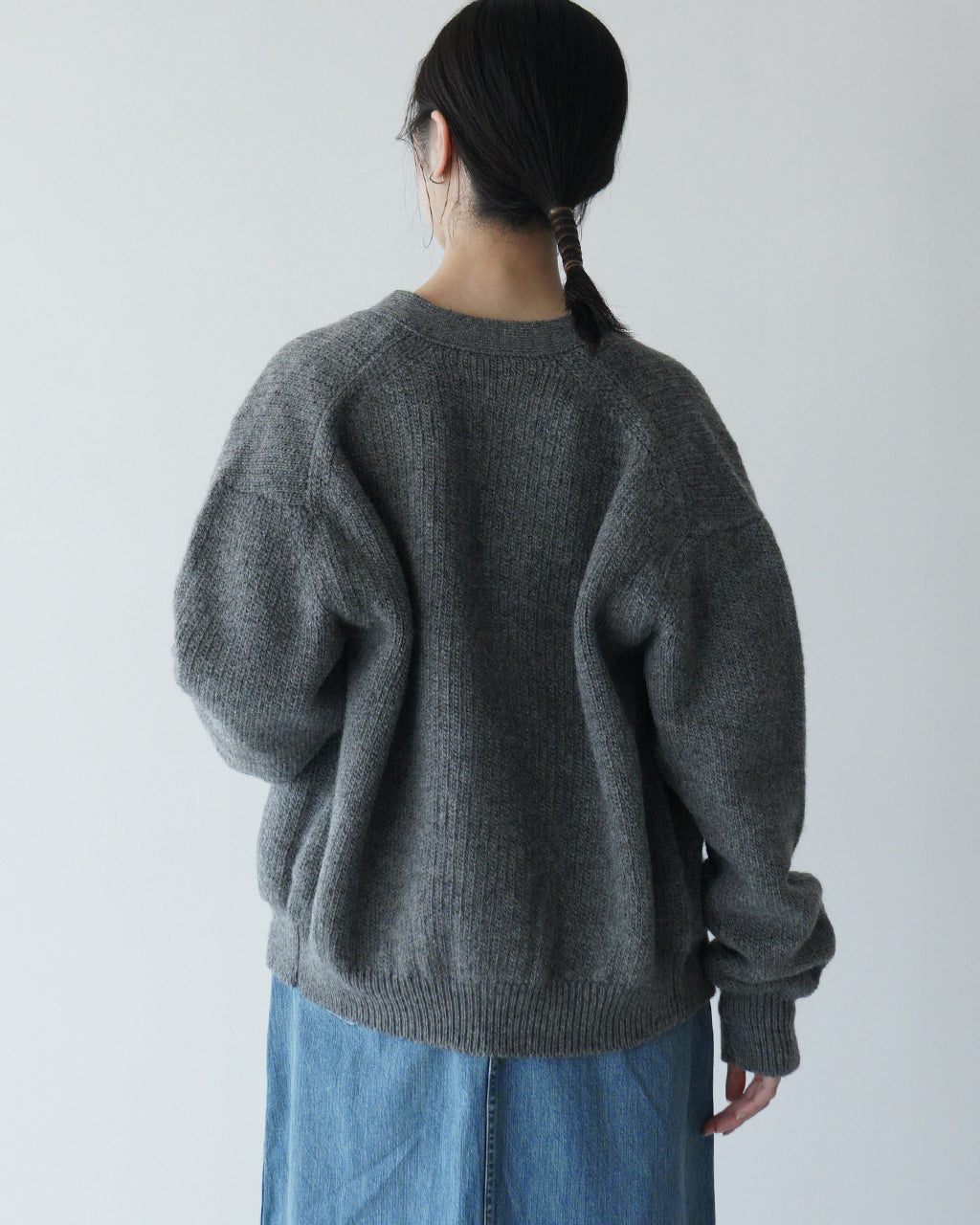 【SALE！40%OFF】crepuscule クレプスキュール ニット  ローゲージ カーディガン L-G Cardigan セーター 2403-021【送料無料】