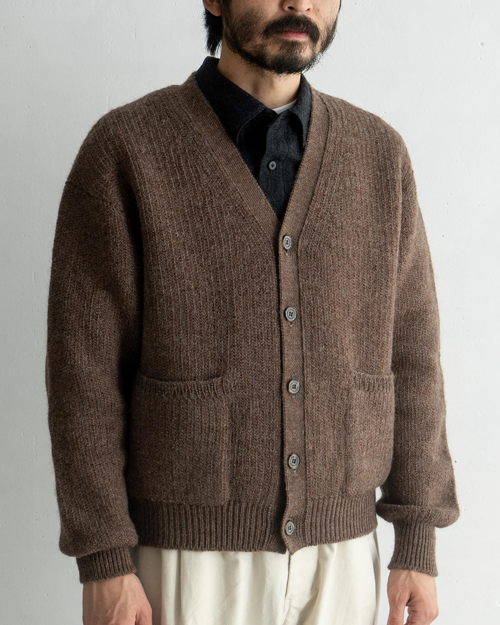 【SALE！40%OFF】crepuscule クレプスキュール ニット  ローゲージ カーディガン L-G Cardigan セーター 2403-021【送料無料】