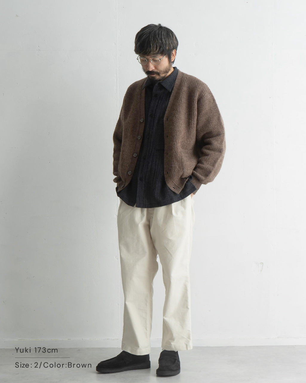 【SALE！40%OFF】crepuscule クレプスキュール ニット  ローゲージ カーディガン L-G Cardigan セーター 2403-021【送料無料】