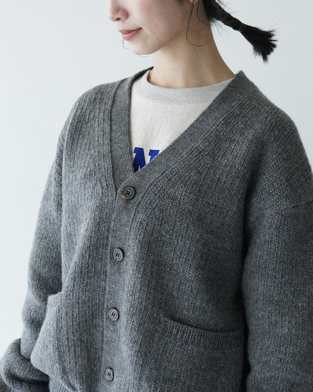 【SALE！40%OFF】crepuscule クレプスキュール ニット  ローゲージ カーディガン L-G Cardigan セーター 2403-021【送料無料】