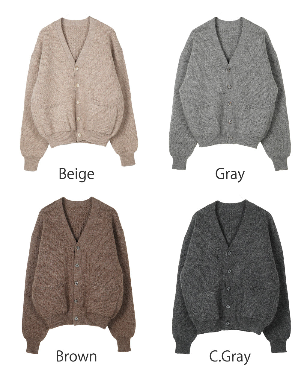 【SALE！40%OFF】crepuscule クレプスキュール ニット  ローゲージ カーディガン L-G Cardigan セーター 2403-021【送料無料】