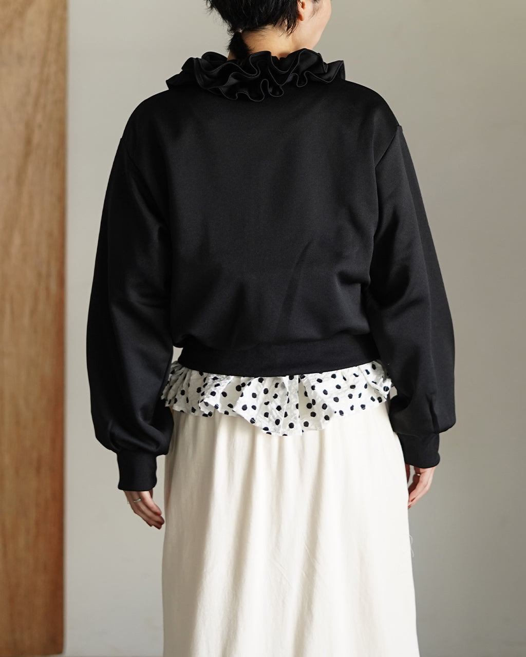 frill coller track jacket CC-3520-AW