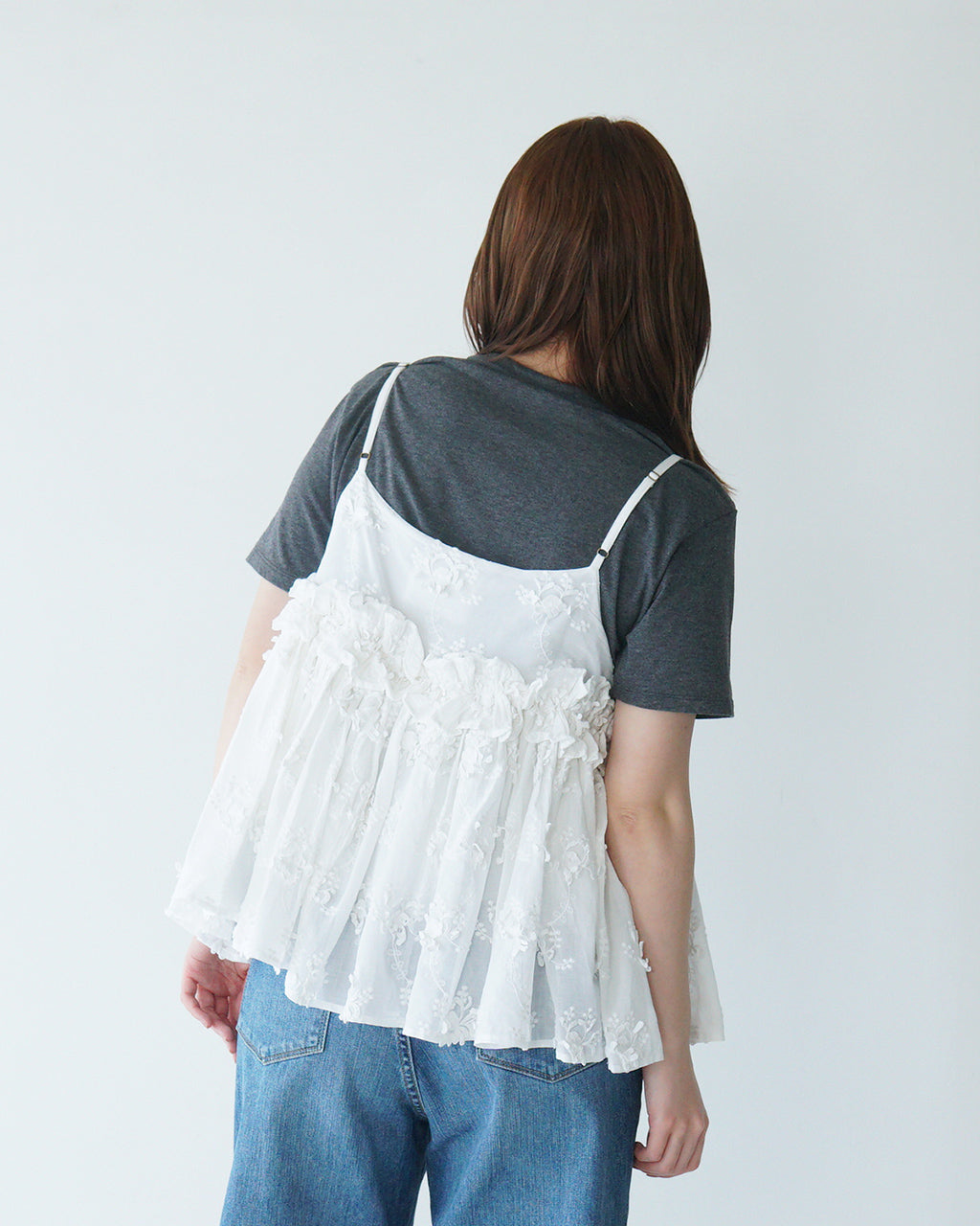 crinkle crinkle crinkle クリンクル クリンクル クリンクル 3D エンブロイダリー キャミソール 3D embroidery camisole CC-3530【送料無料】