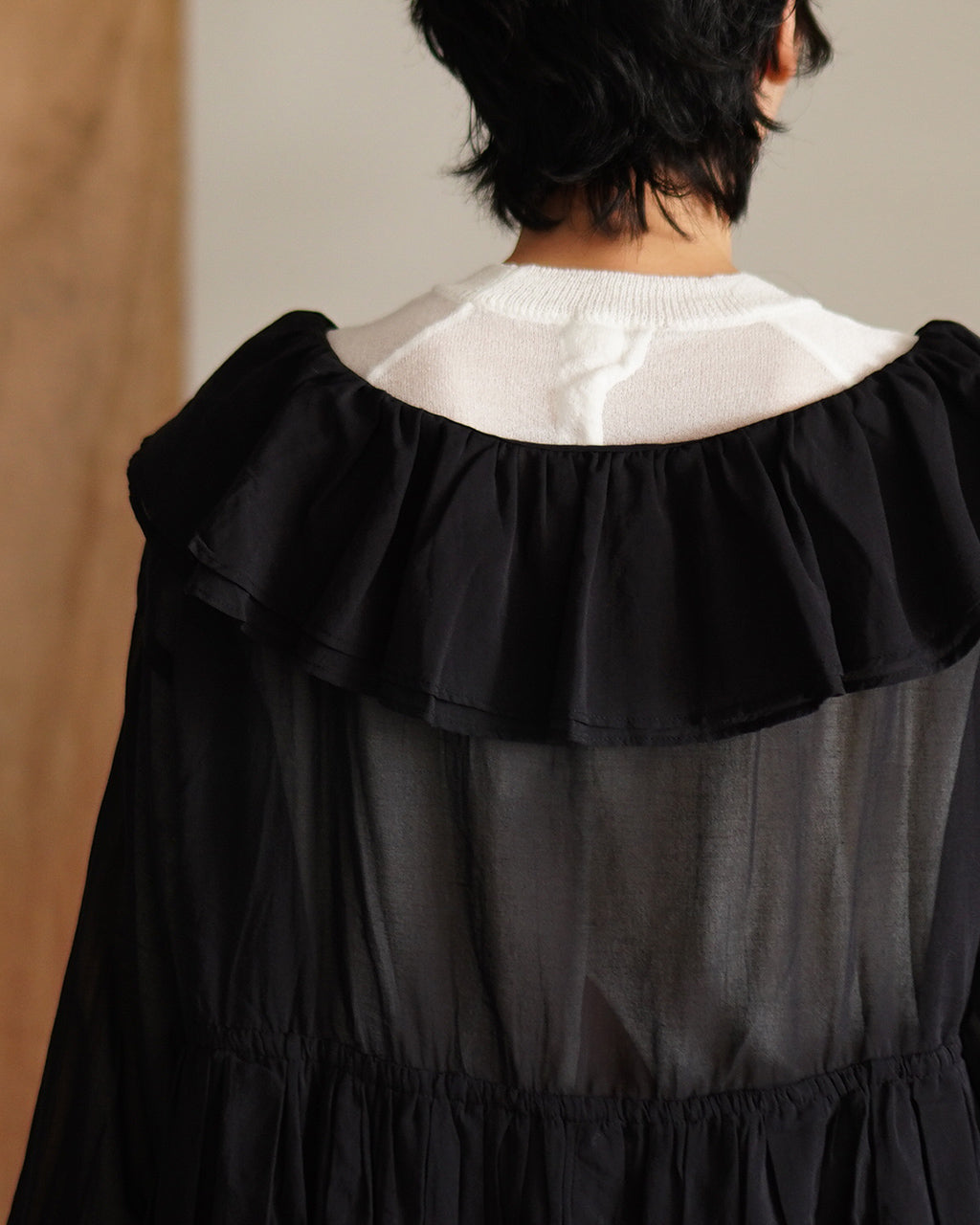 frill balloon blouse CC-4006