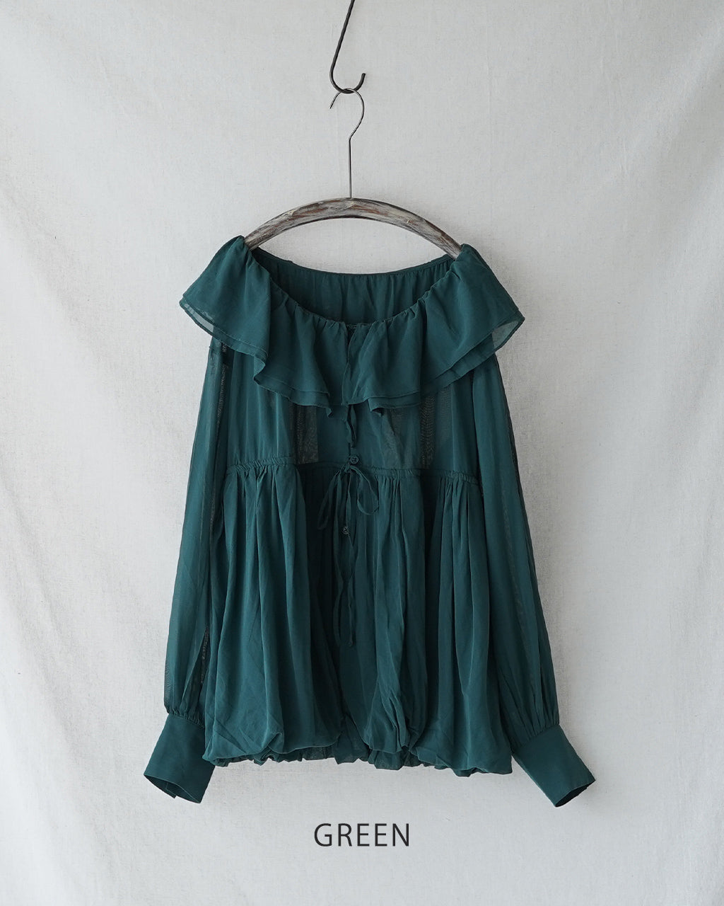 frill balloon blouse CC-4006